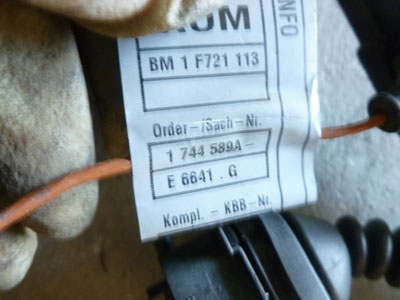 1997 BMW 528i E39 - Ignition Coil Wiring Harness 17445905